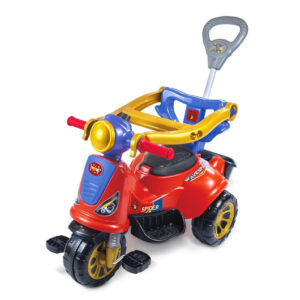 Triciclo Infantil de Passeio Pedal Spider Haste de Empurrar