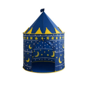 Barraca Infantil Castelo Azul Estrelado Porta com Fechamento