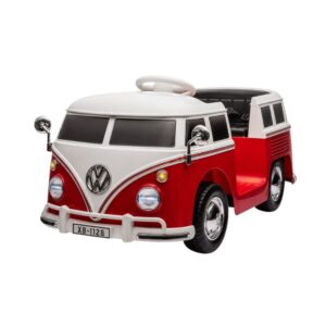 Carrinho Elétrico Infantil Kombi Classic Vermelha Farol Led