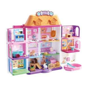 Casa Pet House Maleta Infantil Elevador Campainha Cenários