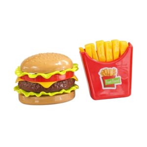 Kit Comidinha Infantil Hambúrguer e Batata Fast Food Cozinha