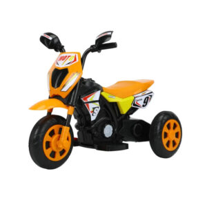 Moto Elétrica Infantil 380w Cross Laranja Farol dom Led