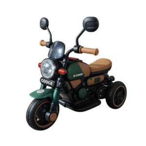 Moto Elétrica Infantil Prime Retrô Verde 380w Recarregável