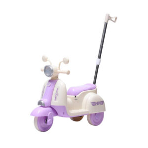 Moto Elétrica Infantil Candy Lilás 380w Led com Empurrador