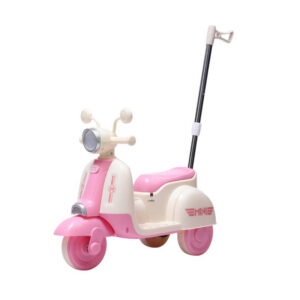 Moto Elétrica Infantil Candy Rosa 380w Led com Empurrador