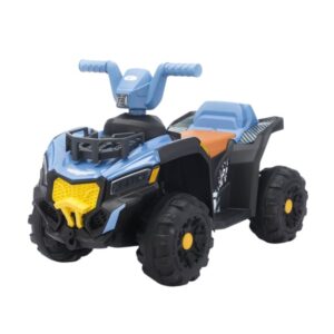 Quadriciclo Elétrico Infantil Azul Recarregável 6v Farol Led