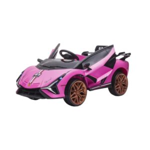 Carrinho Esportivo Elétrico Rosa 12v A Porta Abre para Cima