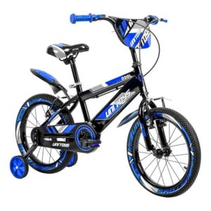 Bicicleta Azul Infantil Pro Aventura Aro 16 Com Rodinhas