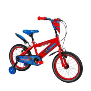 Bicicleta Infantil Superman Aro 16 Com Paralamas e Rodinha