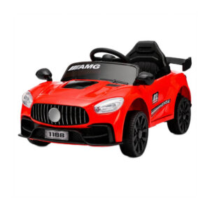 Carro Elétrico Power Ride Vermelho Recarregável com Controle