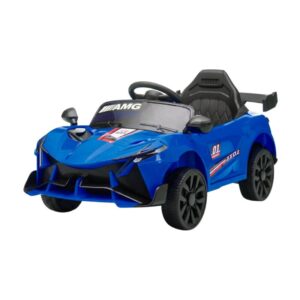 Carro Elétrico Power Ride Azul Recarregável com Controle
