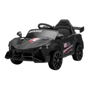 Carro Elétrico Power Ride Preto Recarregável com Controle