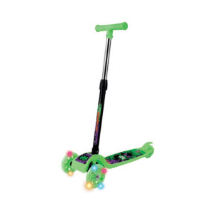 Patinete Infantil Verde Bomb-Hero 03 Rodas e com Luz de Led